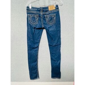 True Religion Stretchy Skinny Blue Jeans Size 26" x 29"